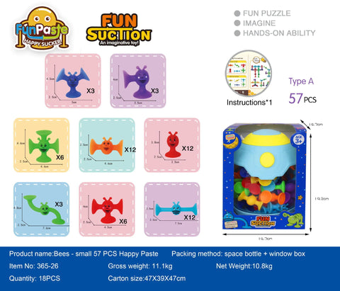 Bees Suction Cups Versatile Building Soft Blocks Toy Frugal Finds Galore