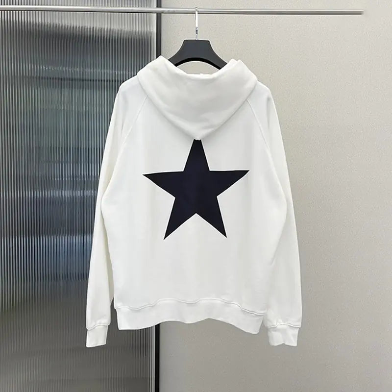 Men's Star Print Long Sleeve Hoodie