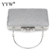 Silver Glitter Evening Clutch Purse for Women Frugal Finds Galore