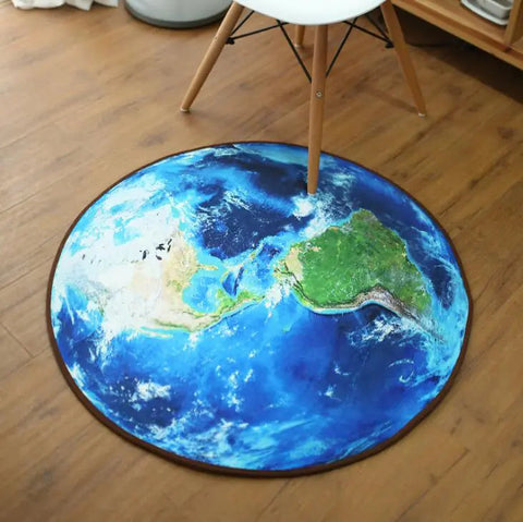 Creative Moon Earth Round Rug Frugal Finds Galore