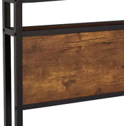 King Size Metal Platform Bed Frame With Wooden Headboard And Footboard With USB LINER Frugal Finds Galore