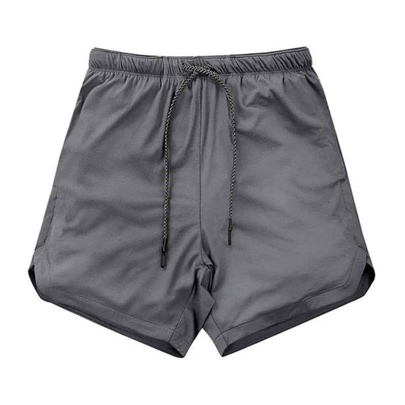 Pantalones cortos de fitness para hombre: pantalones cortos deportivos de malla transpirable y secado rápido