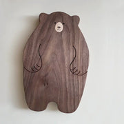Handmade Wooden Chopping Board with Small Spoon and Fork Frugal Finds Galore