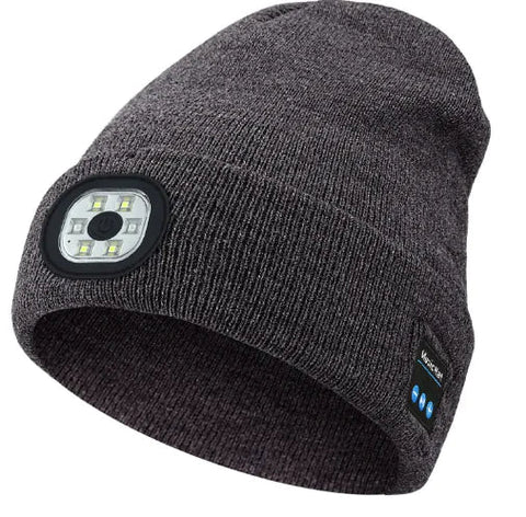 Removable And Washable Rechargeable LED Luminous Lighting Knitted Hat Frugal Finds Galore