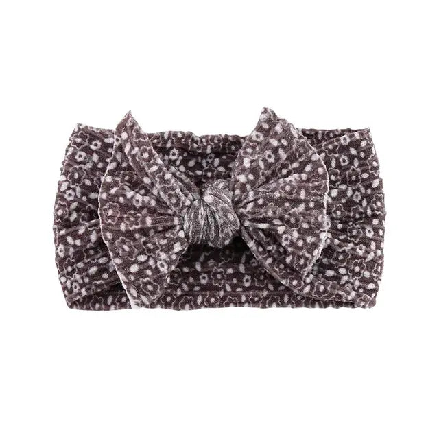 Nylon Baby Girl Headband Bow Topknot