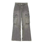 Women's Loose Mid-Waist Jeans Overalls Frugal Finds Galore