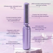 Portable 2-In-1 Hair Straightener Comb Frugal Finds Galore