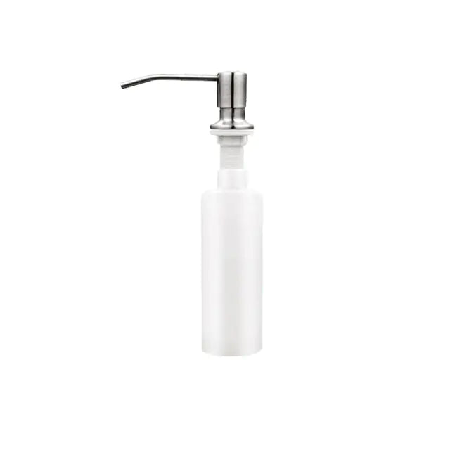 Dispensador de jabón para fregadero de cocina empotrado: botella de prensa manual de acero inoxidable de 300 ml