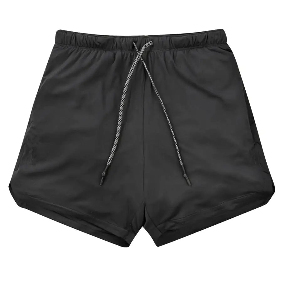 Pantalones cortos 2 en 1 para correr, gimnasio, fitness, para hombre