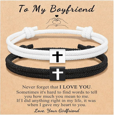 Milan Rope Braided Cross Bracelet Frugal Finds Galore