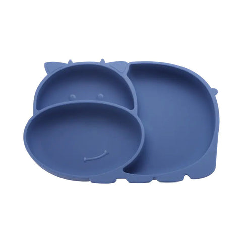 Silicone Baby Feeding Plate with Suction and Utensils Set Frugal Finds Galore