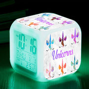 Unicorn Colorful Square Alarm Clock - Creative Design Frugal Finds Galore