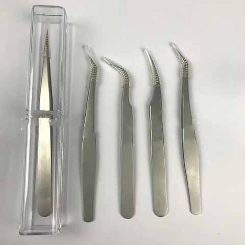 High-Precision Stainless Steel Curved Tweezers for Eyelash Extensions Frugal Finds Galore