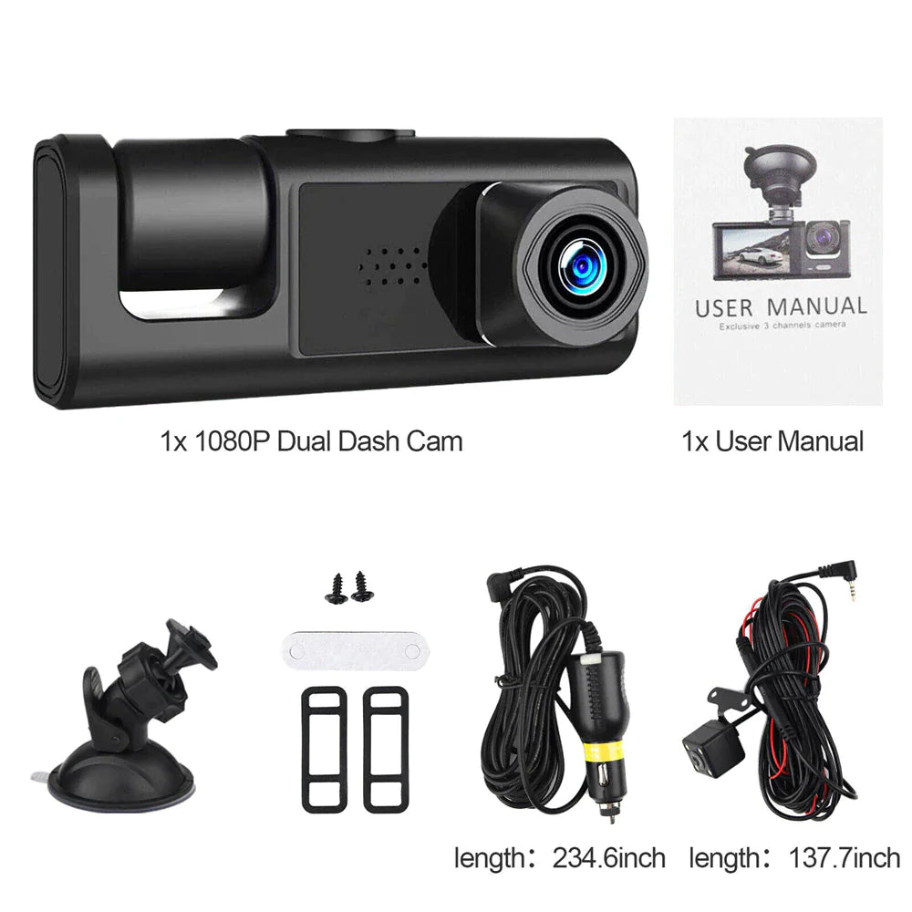 Car Dual Lens Dash Cam