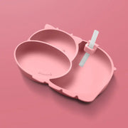 Silicone Baby Feeding Plate with Suction and Utensils Set Frugal Finds Galore