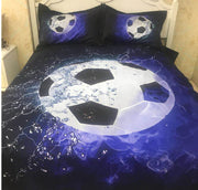 3pcs Football Printed Duvet Cover Set for All Seasons Frugal Finds Galore