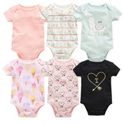 Baby Onesie Set, 6 Pieces Short Sleeve Outfit Frugal Finds Galore