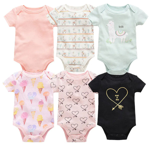 Baby Onesie Set, 6 Pieces Short Sleeve Outfit Frugal Finds Galore
