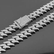 Alloy Dragon Tooth 16mm Cuban Link Necklace Frugal Finds Galore