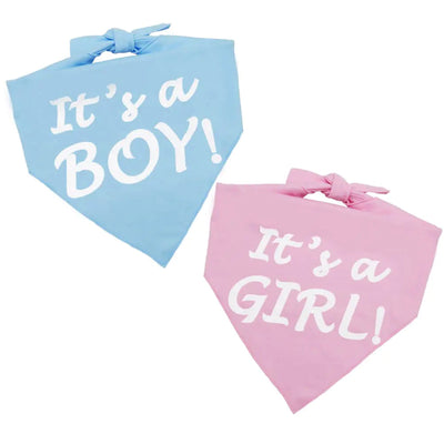 It’s a Boy or It’s a Girl Dog Bandana Pregnancy Announcement Frugal Finds Galore