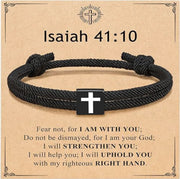 Milan Rope Braided Cross Bracelet Frugal Finds Galore