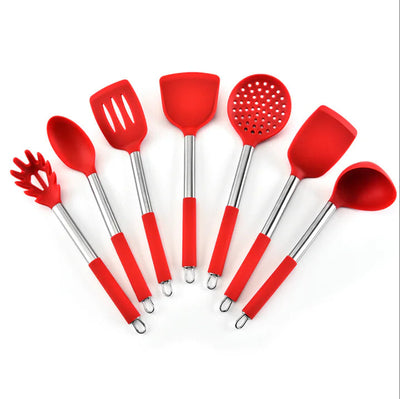 6-Piece Kitchen Utensils with Stainless Steel Handles Frugal Finds Galore