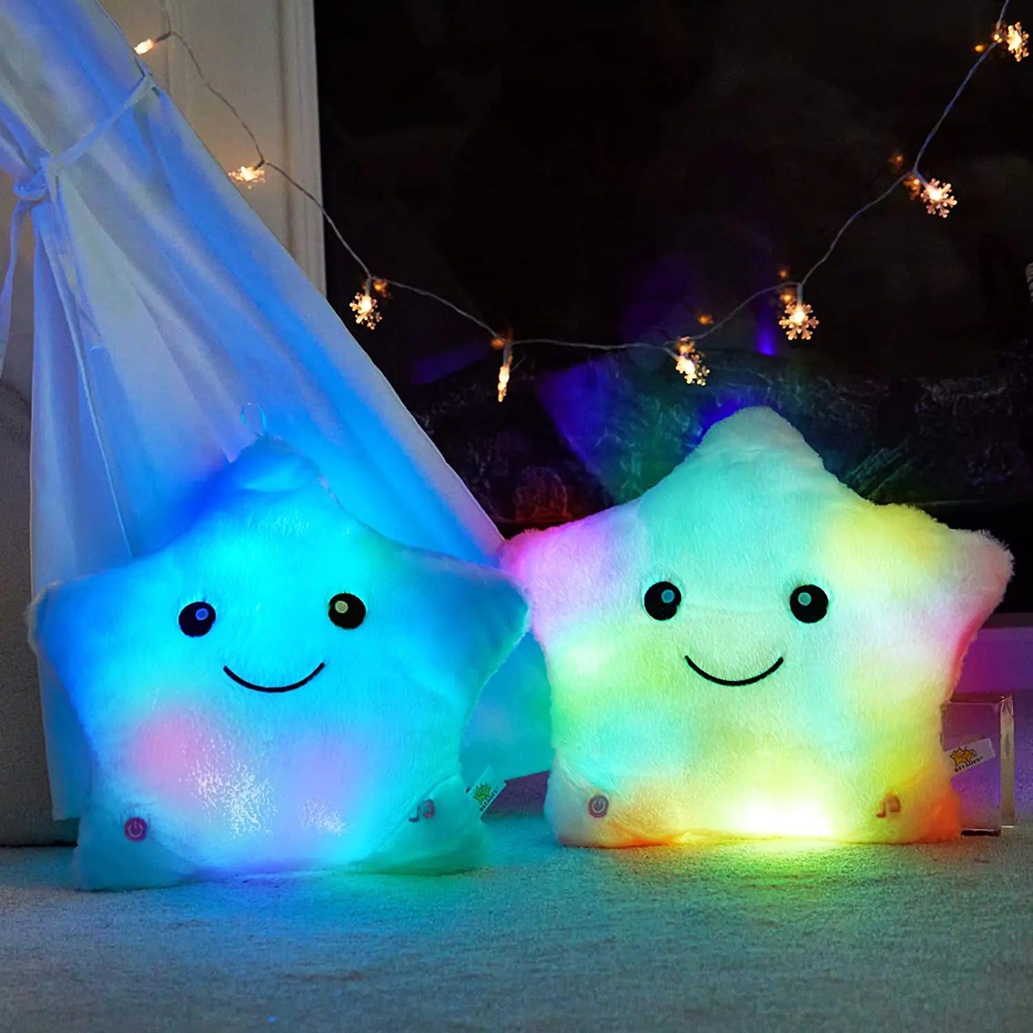 LED Star Pillow