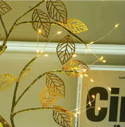 Warm Light Gold Leaf Tree Lamp Frugal Finds Galore