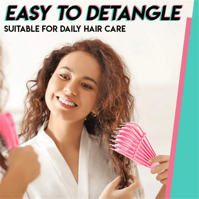 Detangle Hair Brush with Scalp Massage Comb