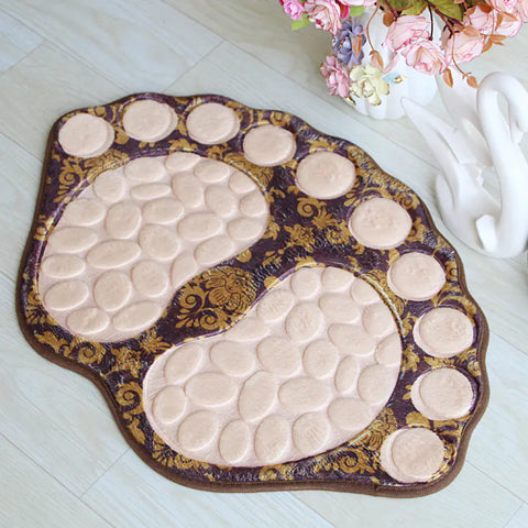 Cobblestone Patterned Non-Slip Bathroom Rug 39x59CM Frugal Finds Galore