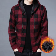 Warm Hooded Fleece Cardigan Knit Sweater Jacket Frugal Finds Galore