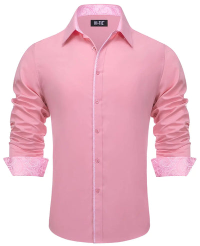 Paisley Long Sleeve Mens Dress Shirt Frugal Finds Galore