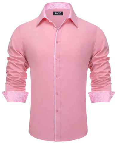 Paisley Long Sleeve Mens Dress Shirt Frugal Finds Galore