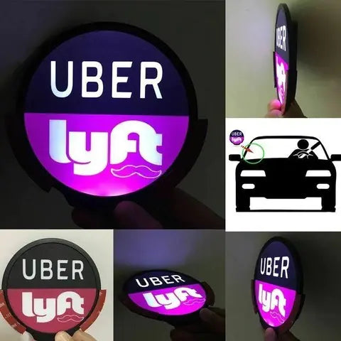 LED Uber Lyft Car Decal Decorative Sticker Frugal Finds Galore