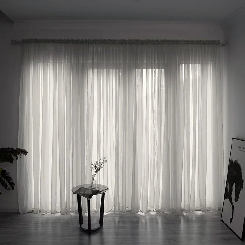 Solid Color Gauze Curtain