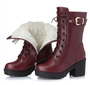 Women's Cotton-Lined Leather Martin Boots Frugal Finds Galore