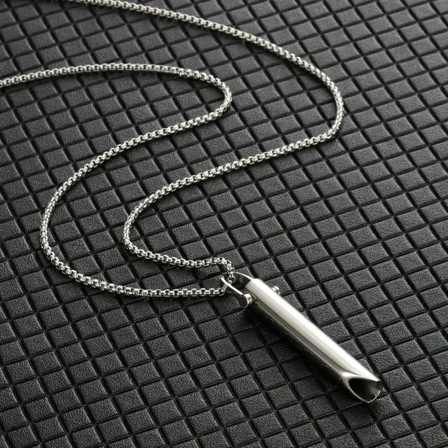 Breathable Anxiety Necklace In Stainless Steel