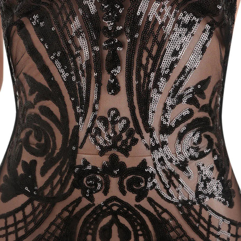 Sequin Sheer Back Dress Frugal Finds Galore