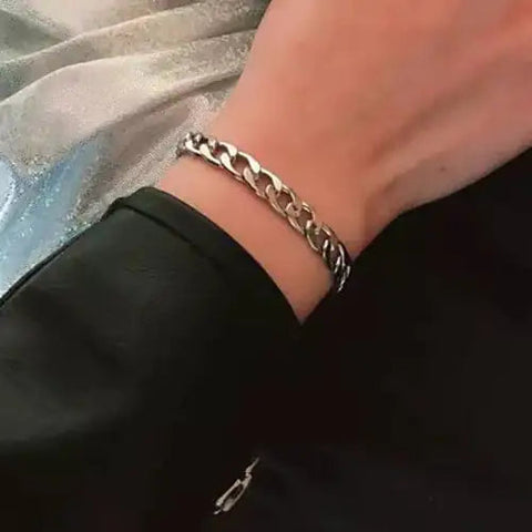 Men's Fashion Titanium Steel Twisted Rope Bracelet Frugal Finds Galore