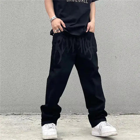 Streetwear Embroidery Baggy Jeans Frugal Finds Galore