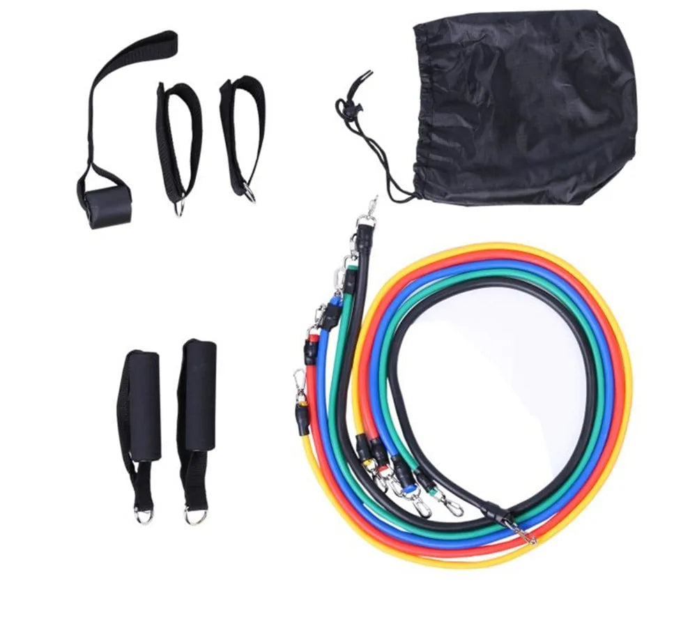 17-Piece Latex Resistance Bands