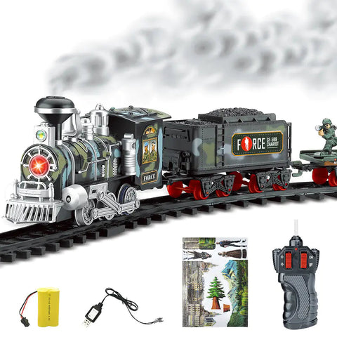 Electric Smoke Remote Control Train Toy Set Frugal Finds Galore