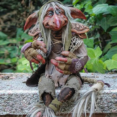 Gothic Vintage Garden Elf Goblin Sculpture for Outdoors Frugal Finds Galore
