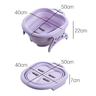 Folding Foot Soaking Basin with Massage Function Frugal Finds Galore