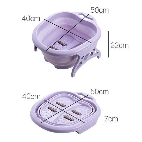 Folding Foot Soaking Basin with Massage Function Frugal Finds Galore