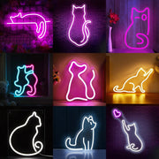 LED Neon Cat Wall Decor for Indoor/Outdoor Lighting Frugal Finds Galore