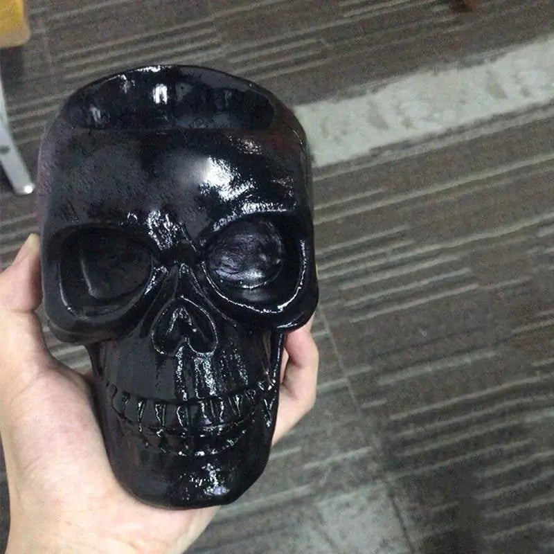 Black Skull Pen Holder