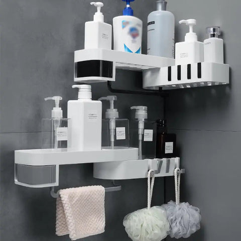 Punch-Free Corner Shower Caddy for Toiletries Storage Frugal Finds Galore