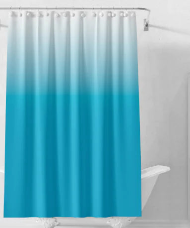 Gradual Color Shower Curtain Set with 12 Hooks Frugal Finds Galore