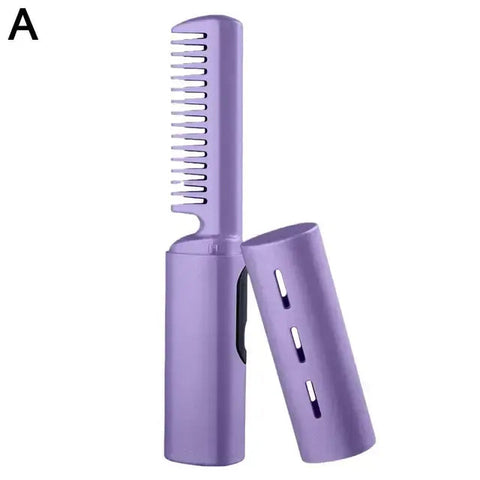 Portable 2-In-1 Hair Straightener Comb Frugal Finds Galore